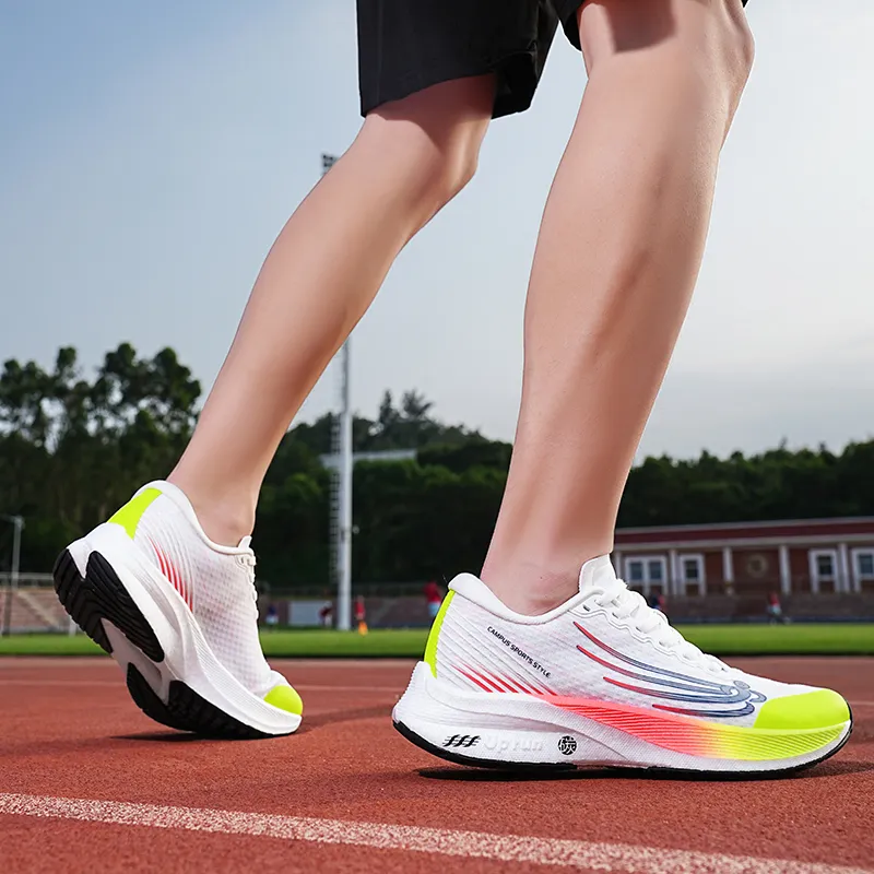 Up Run Space Trapeze Running Shoes Unisex Colorful Glow Red-4