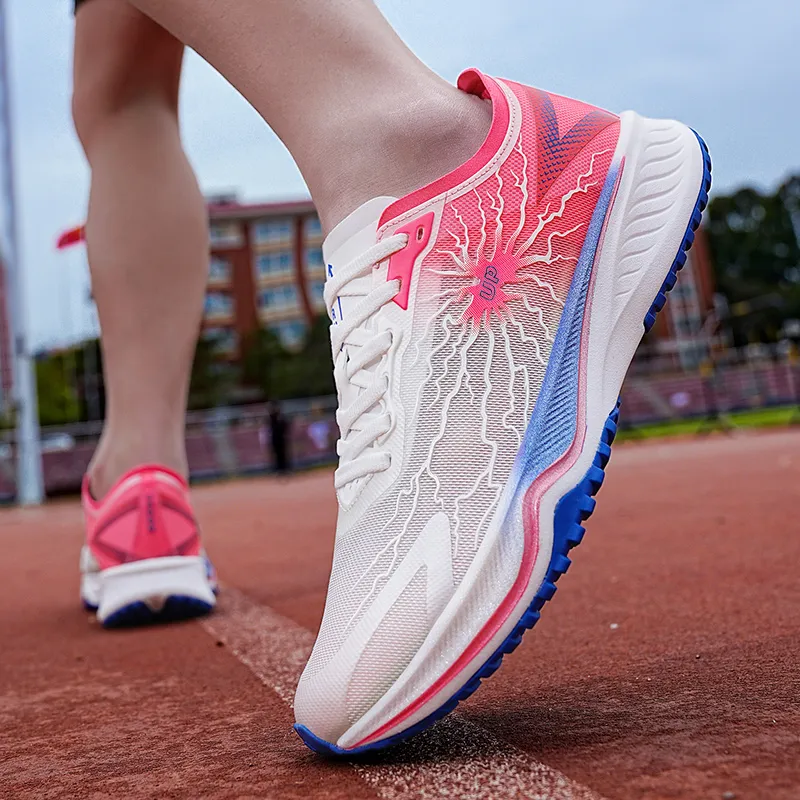 Up Run Lightning 1.0 Low-Top Running Shoes Unisex Cherry Blossom Red-7