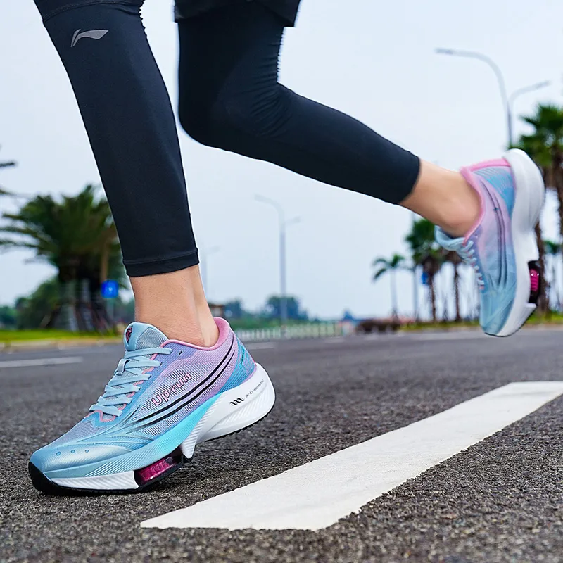 Up Run Extraordinary Arrow Running Shoes Unisex Sky Blue-7