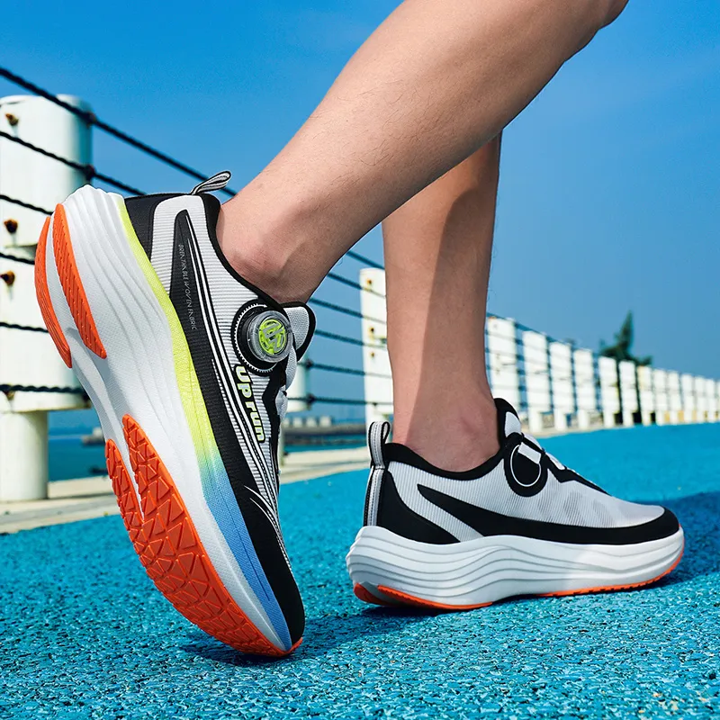Up Run Cyclone Arrow Low-Top Running Shoes Unisex Tricolor Pond-5