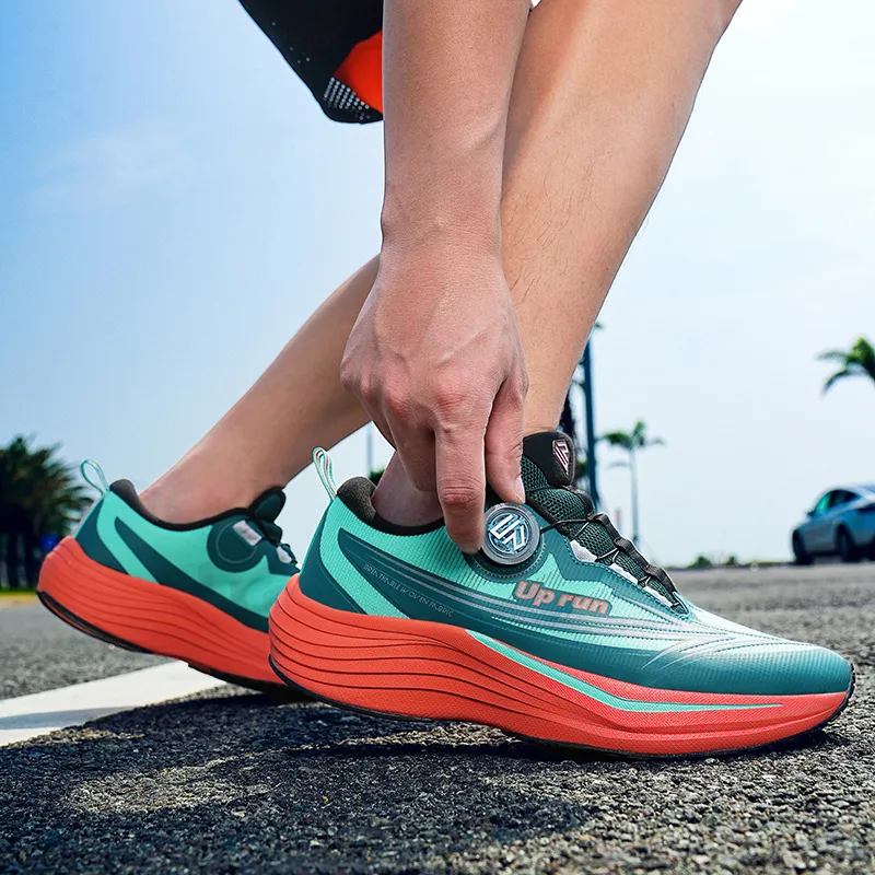 Up Run Cyclone Arrow Low-Top Running Shoes Unisex Qinghai Green-7
