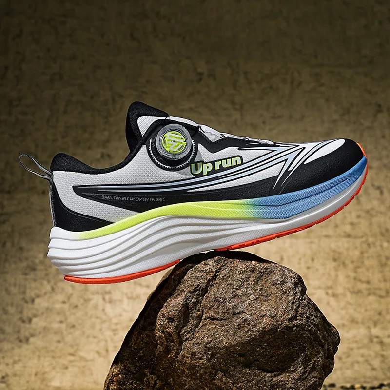Up Run Low-Top Running Shoes Unisex Tricolor Pond-6