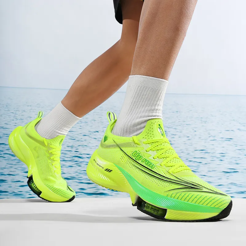 Up Run Extraordinary Arrow MAX Running Shoes Unisex Glow Green-5