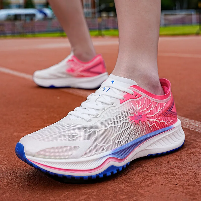 Up Run Lightning 1.0 Low-Top Running Shoes Unisex Cherry Blossom Red-6