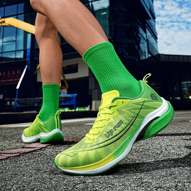 Up Run Sunflower Arrow Running Shoes Men's Turquoise Green-5