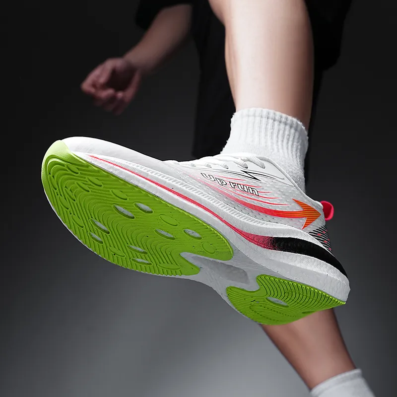 Up Run Flying Arrow 9.0 Running Shoes Unisex White Khaki Bright-6