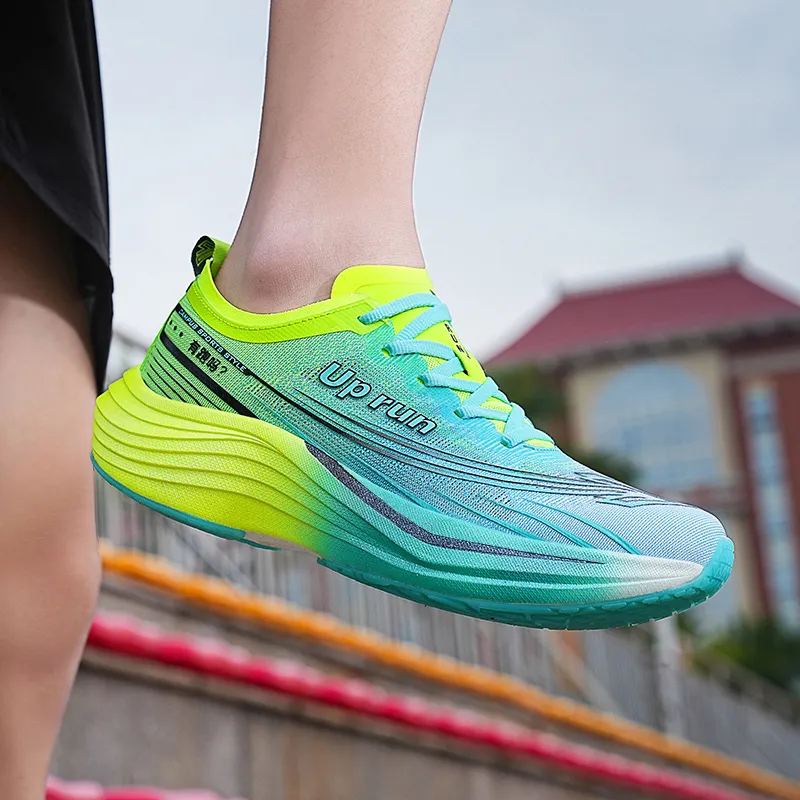Up Run UP2.0 Running Shoes Unisex Glow In The Dark Green-6
