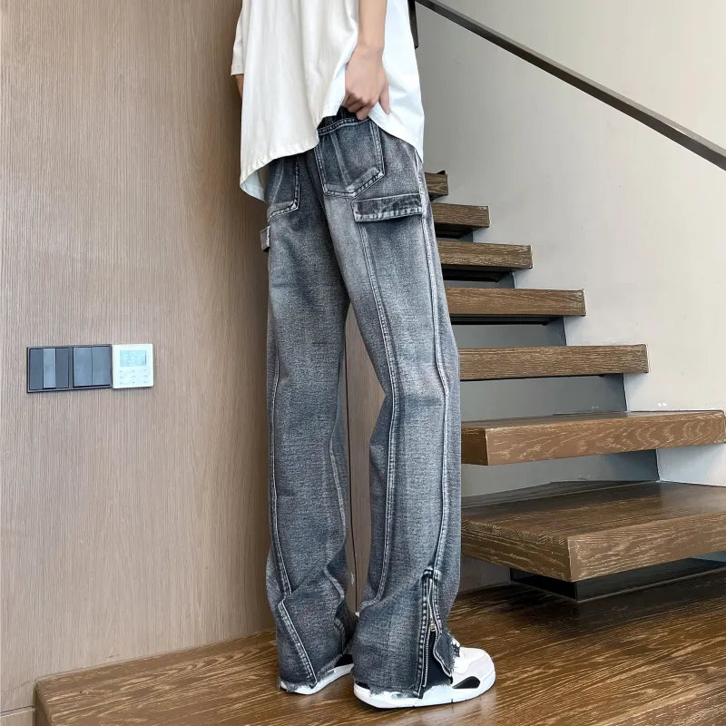 Menglaini Jeans Unisex-3