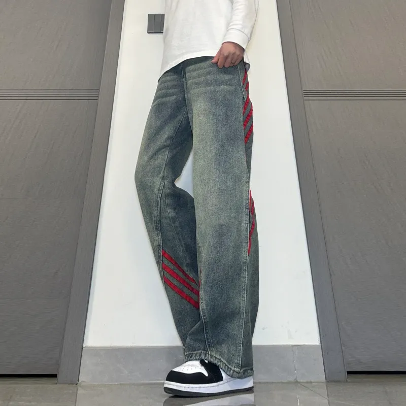 Menglaini Jeans Unisex-8