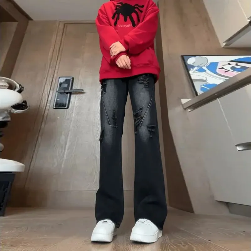 Menglaini Jeans Unisex-2