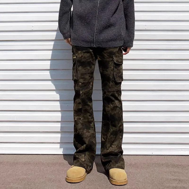 Menglaini Jeans Unisex Camouflage-1