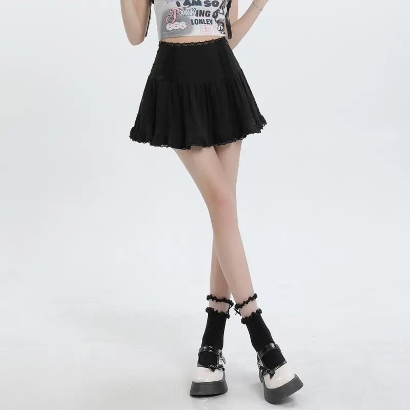 Menglaini Casual Short Skirts Women's-5