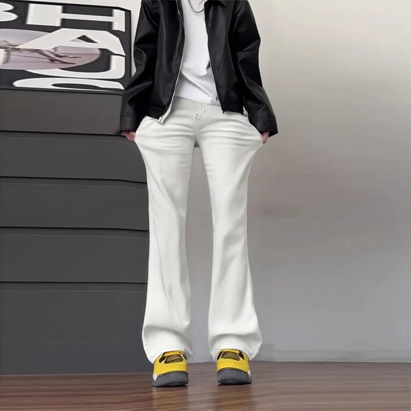Menglaini Jeans Unisex White-2