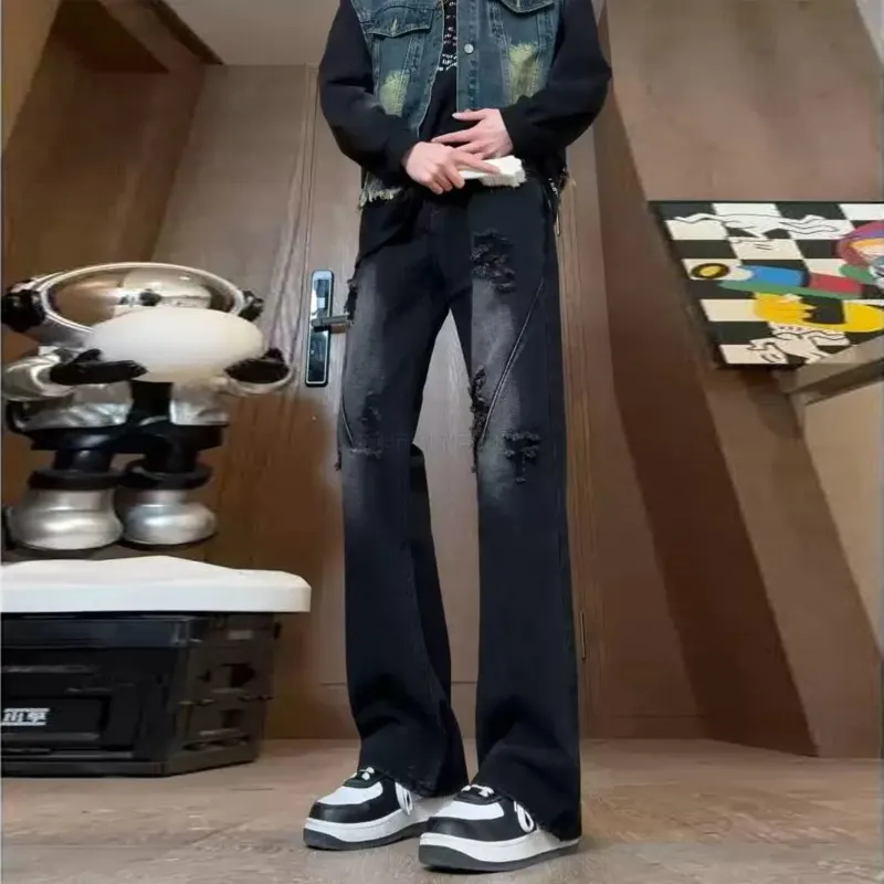 Menglaini Jeans Unisex-3