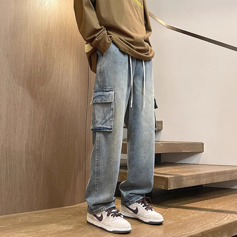 Menglaini Jeans Unisex-1