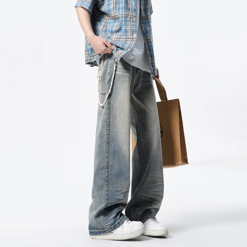Menglaini Jeans Unisex Nostalgic Blue-4