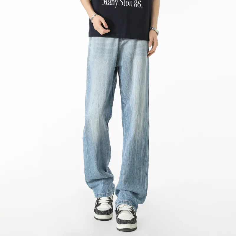 Menglaini Jeans Unisex-11