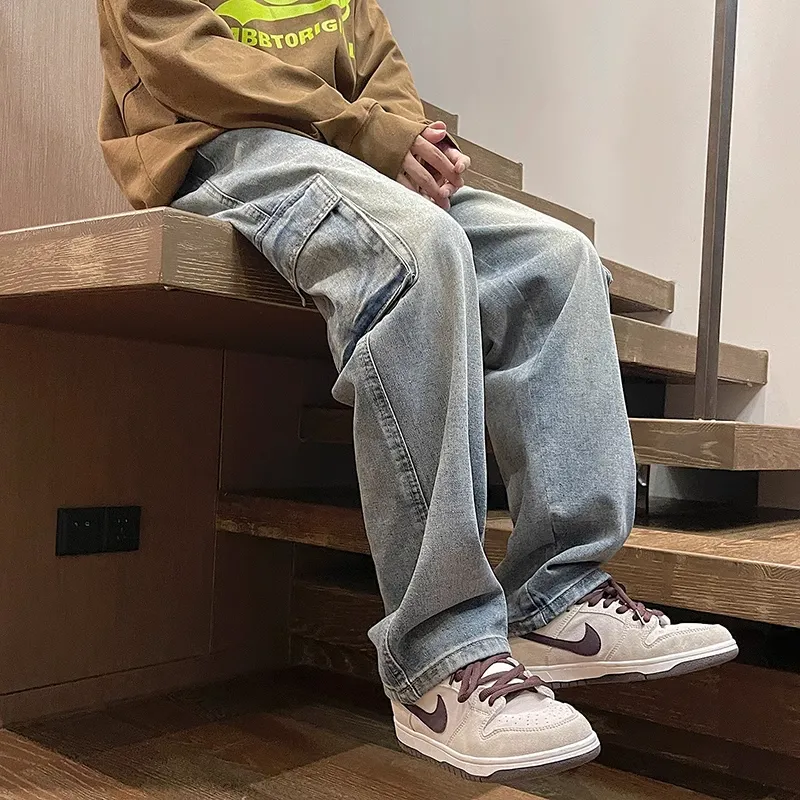 Menglaini Jeans Unisex-3