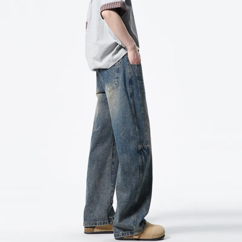 Menglaini Jeans Unisex-5