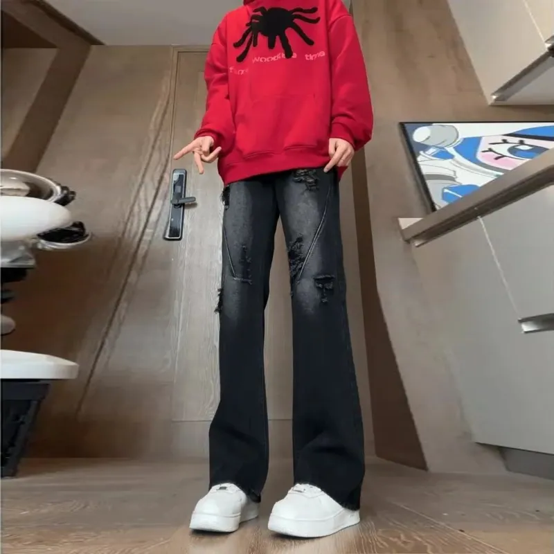 Menglaini Jeans Unisex-1