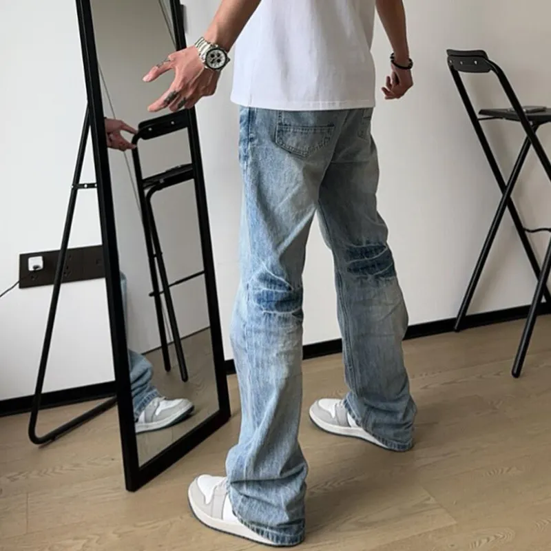 Menglaini Jeans Unisex Blue-5