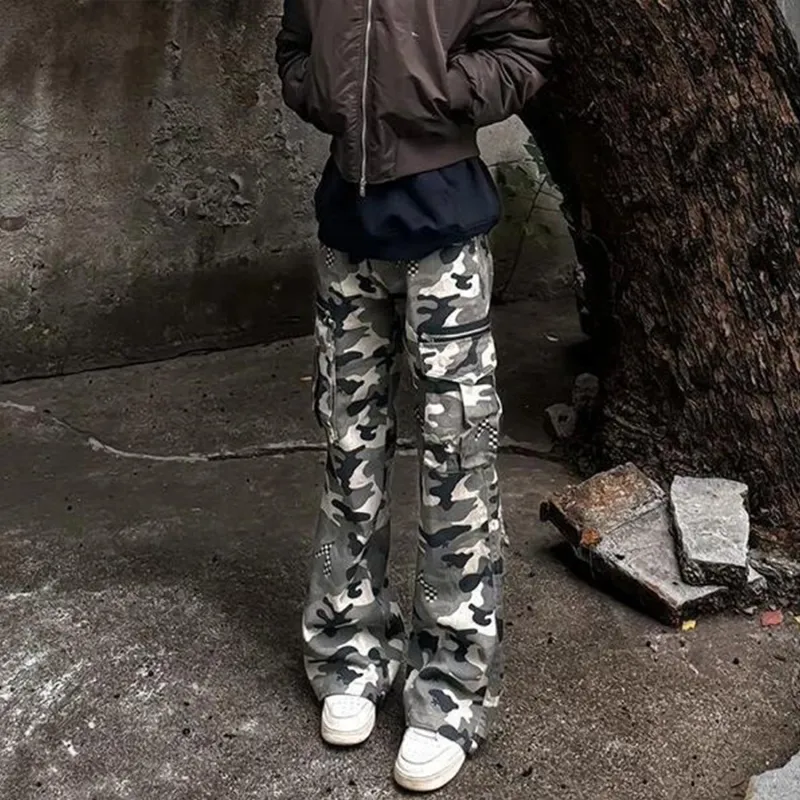 Menglaini Jeans Unisex Camouflage-2