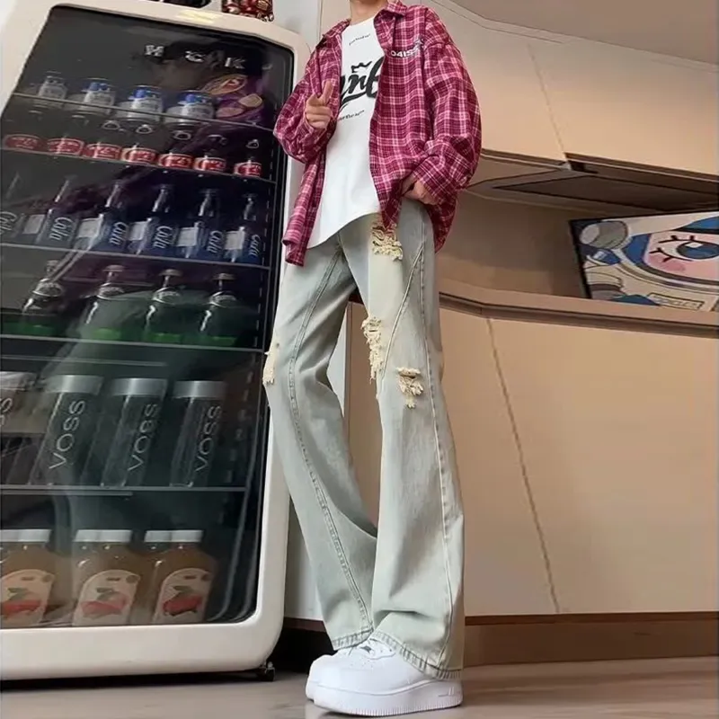 Menglaini Jeans Unisex-8