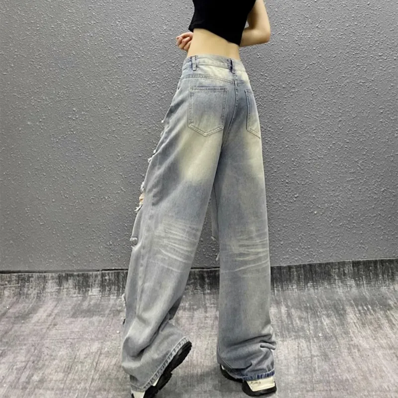 Menglaini Jeans Women's Blue-4