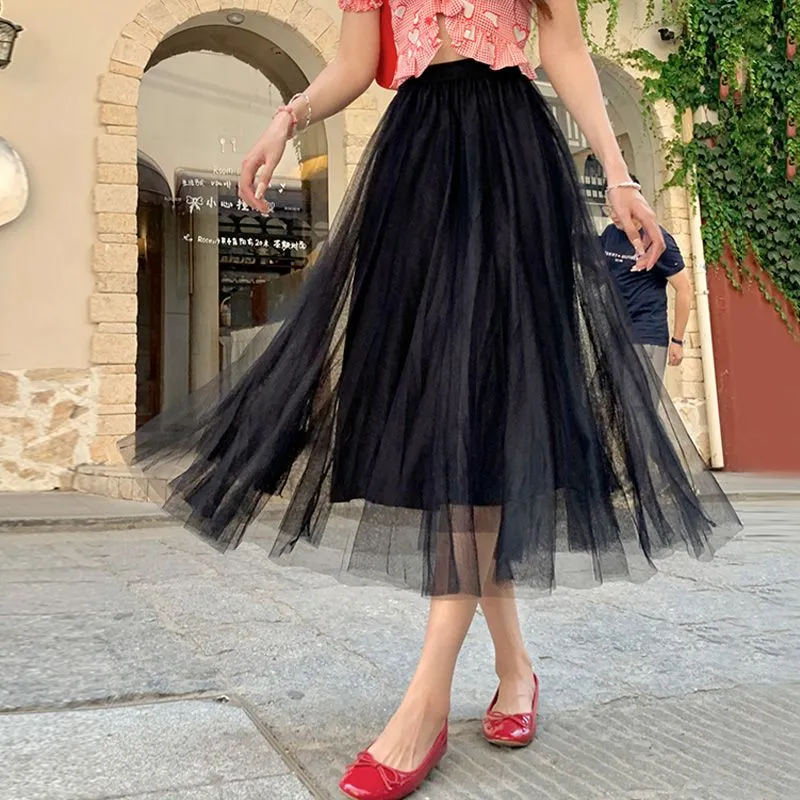 Menglaini Casual Long Skirt Women's-2