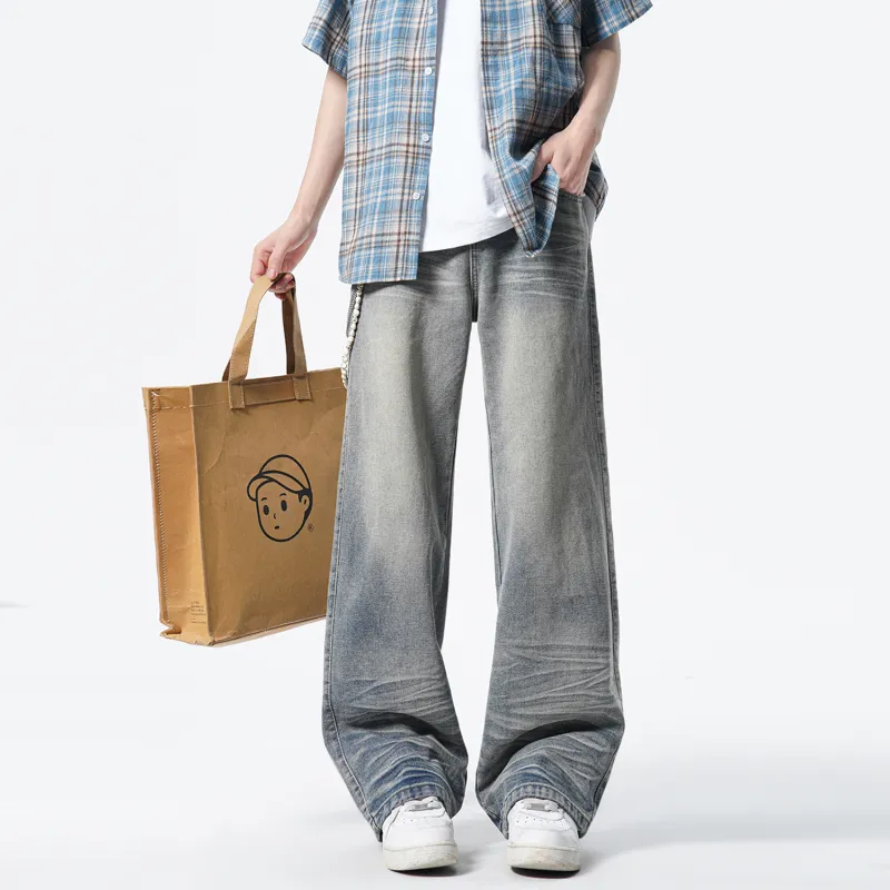 Menglaini Jeans Unisex Nostalgic Blue-5