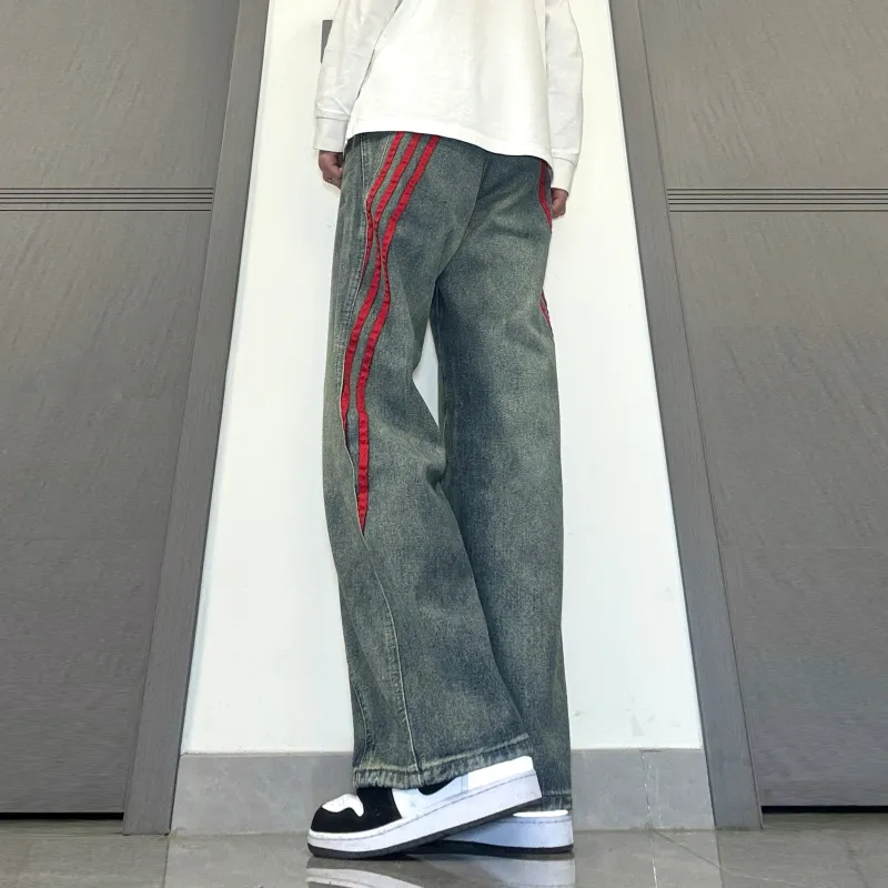 Menglaini Jeans Unisex-7