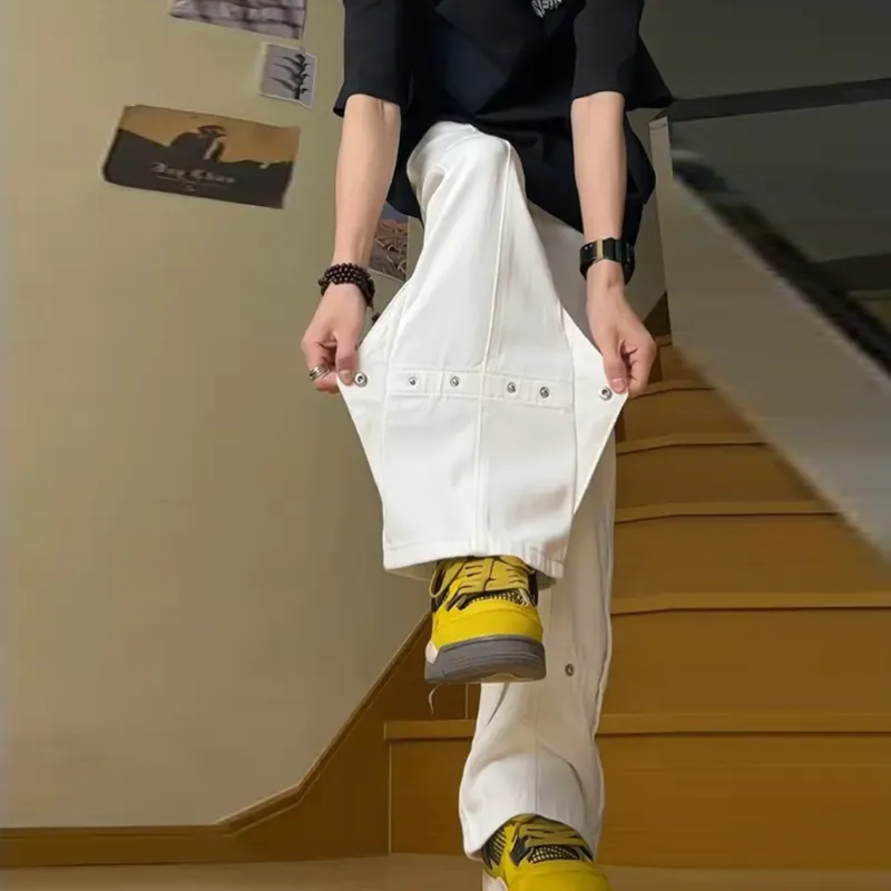 Menglaini Jeans Unisex-11