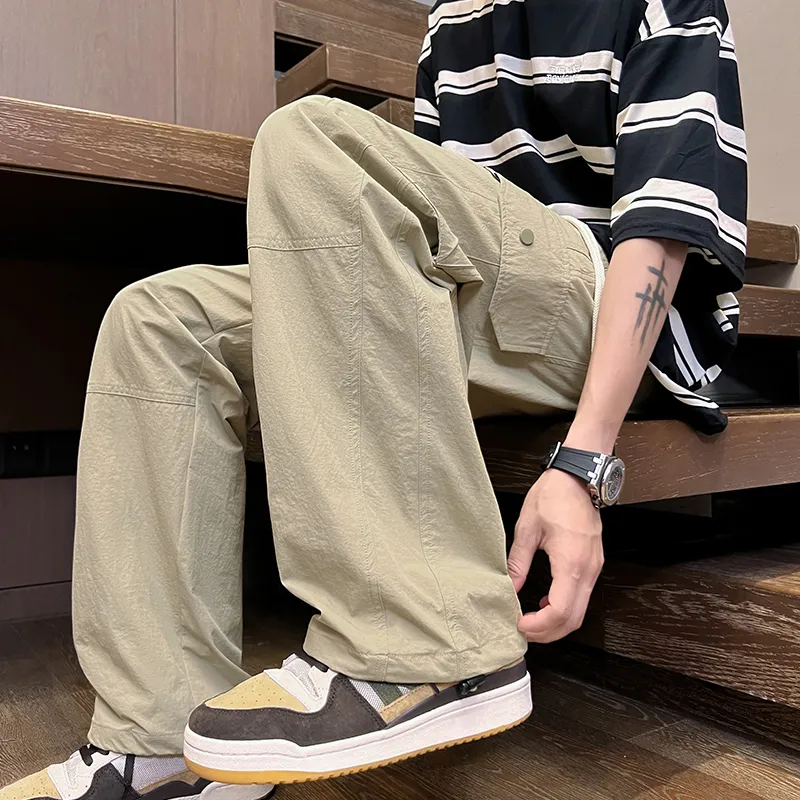 Menglaini Casual Pants Unisex-16
