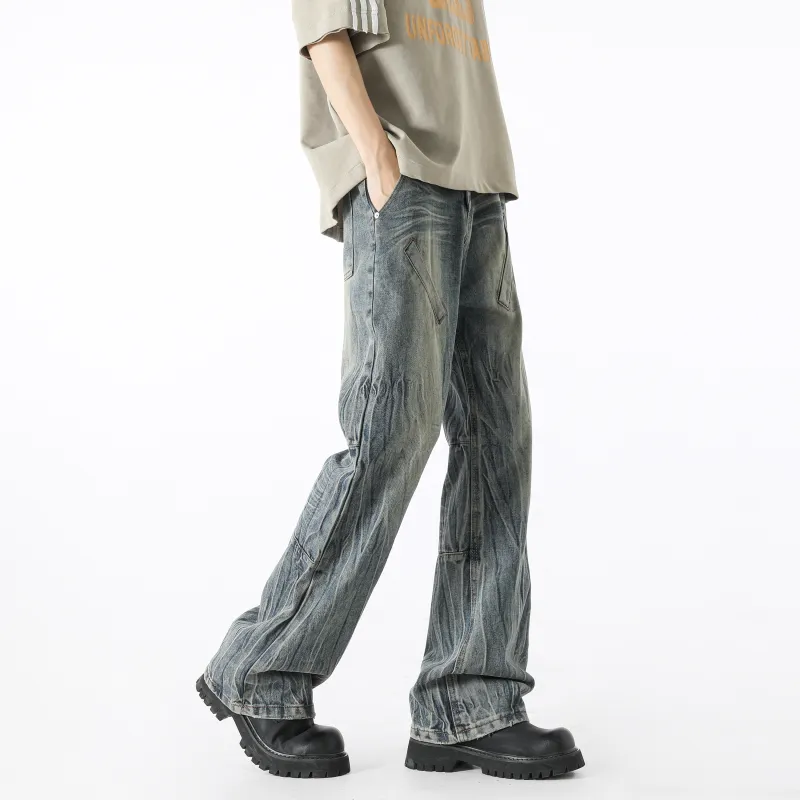 Menglaini Jeans Unisex Blue-3
