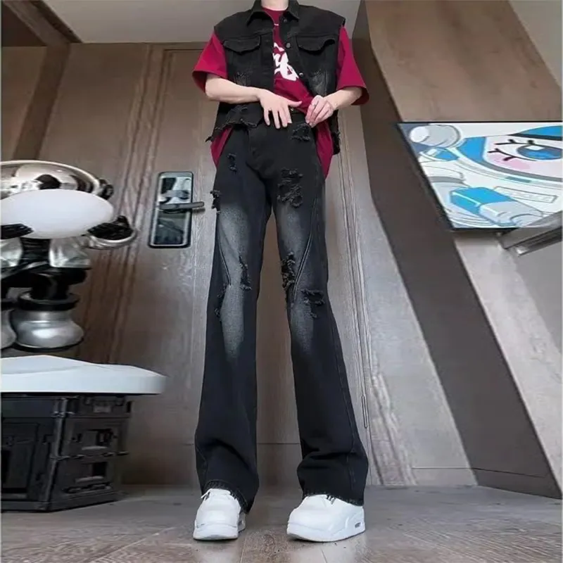 Menglaini Jeans Unisex-4