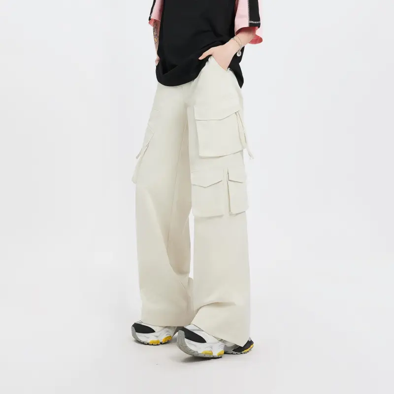 Menglaini Casual Pants Women's Apricot-1