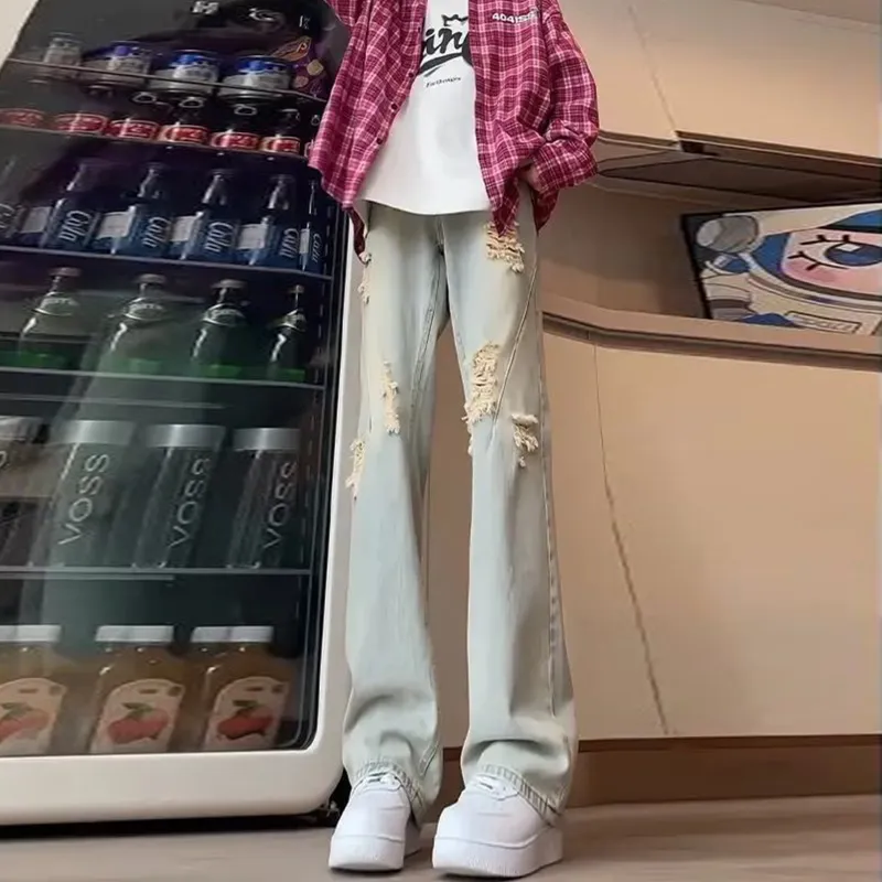 Menglaini Jeans Unisex-9