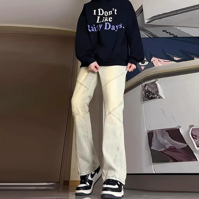 Menglaini Jeans Unisex-3