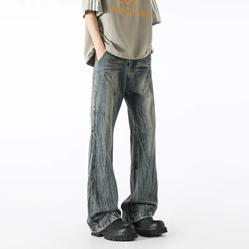 Menglaini Jeans Unisex Blue-2