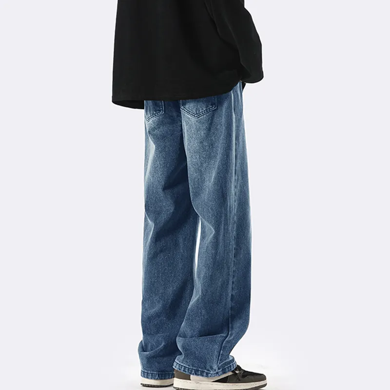 Menglaini Jeans Unisex Black Gray Color-9