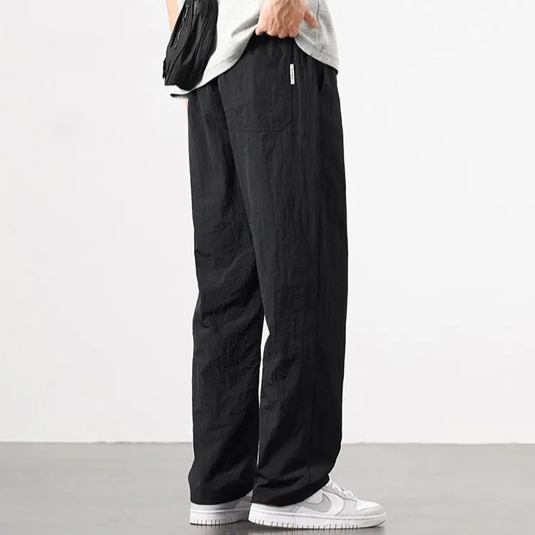 Menglaini Casual Pants Unisex Black-2