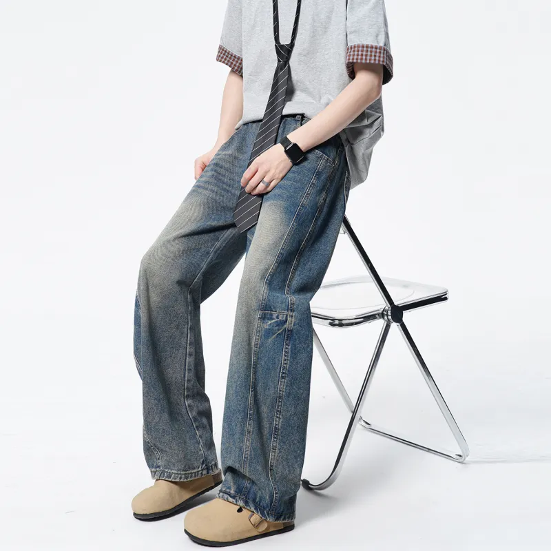 Menglaini Jeans Unisex-6