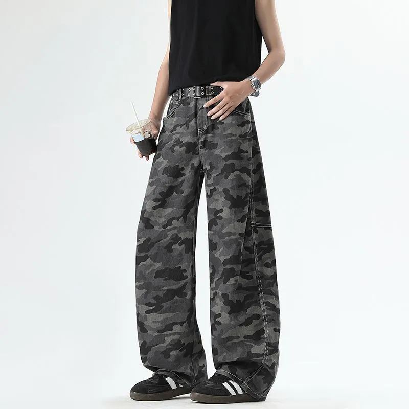 Menglaini Jeans Unisex Camouflage-2
