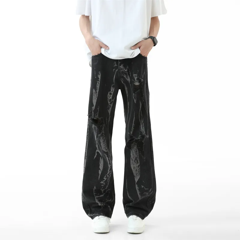 Menglaini Jeans Unisex Black-2