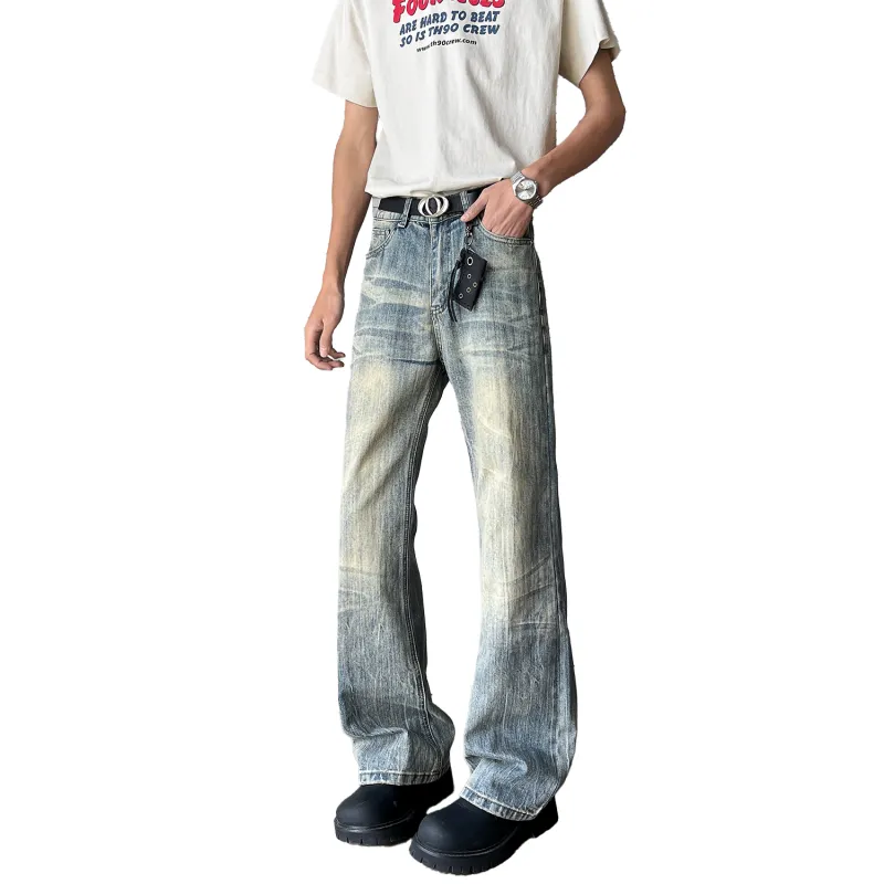 Menglaini Jeans Unisex Blue-5