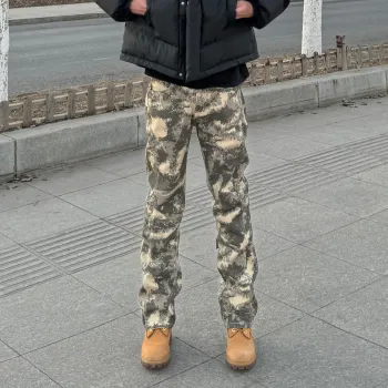 Menglaini Jeans Unisex Camouflage