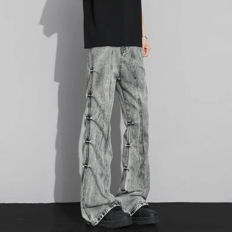 Menglaini Jeans Unisex Gray-4