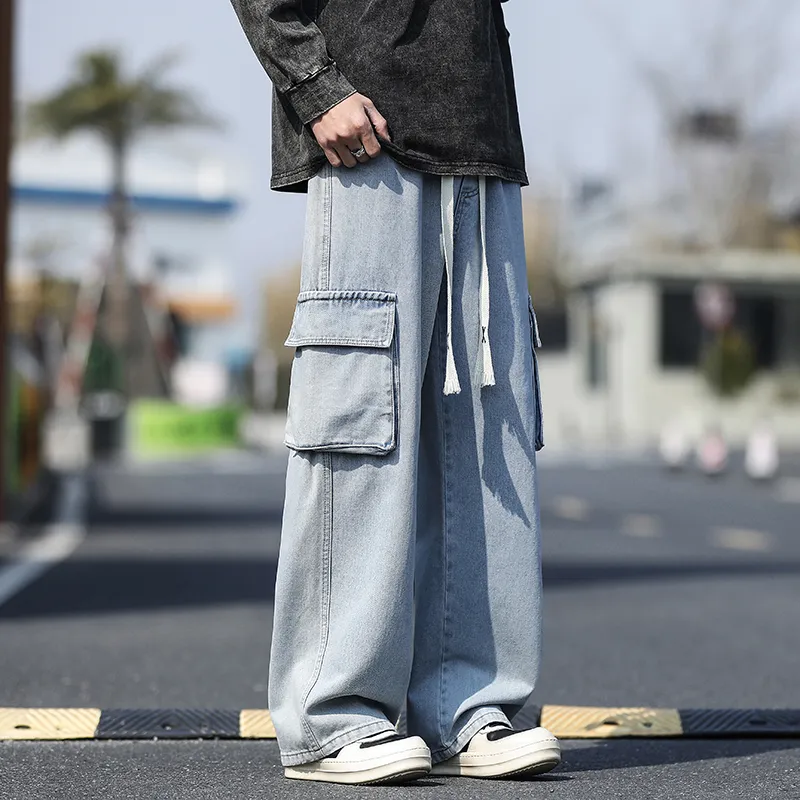 Menglaini Jeans Unisex-3