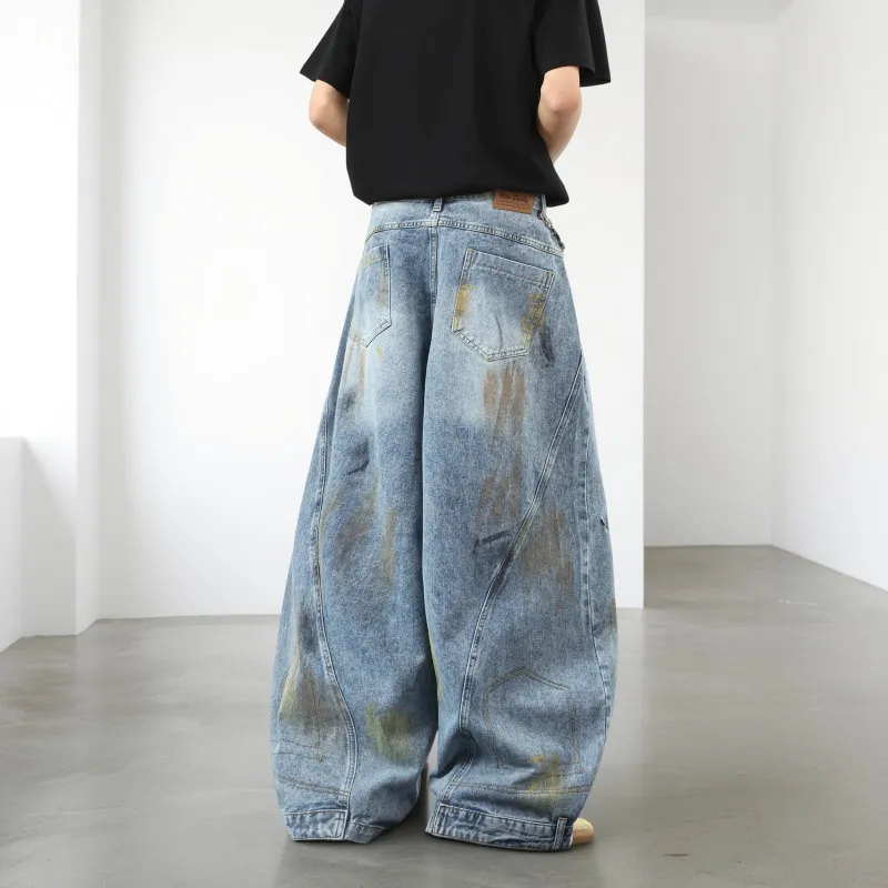 Menglaini Jeans Unisex Blue-4