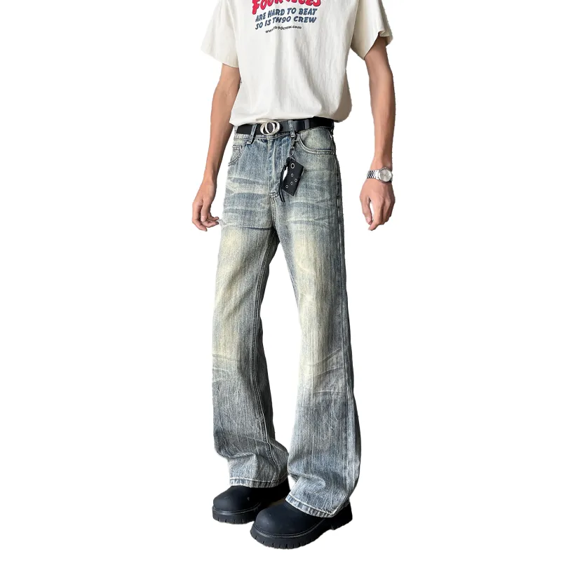 Menglaini Jeans Unisex Blue-4